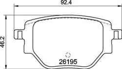 Fren Balatası Arka-(Peugeot: 2008 II 2019 > > Opel: Corsa F 2019 > > Peugeot: 208 II 2019 > >)