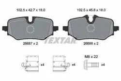 Textar / Fren Balatası U-11 X1 18İ Arka Hazırlık Aşamasında