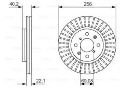Fren Disk Ön Havalı-(256-4)-(Suzuki: Swift 12 >)
