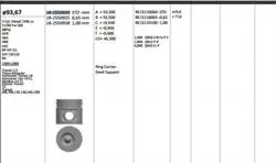 Piston 93.67mm (Std) Transit M12 M15 2.5D 88-4Fa (Rıken Segmanlı)