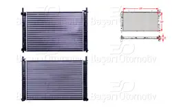 Su Radyatörü Mekanik Mt 499X349x22 mm Ford Fiesta 5 1.3 1.4 TDCI 01 >