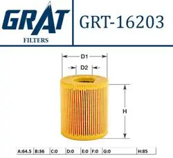 Yağ Filtresi-(Kısa Tip Kagıt)-(Hyundai: Accent 03 > 06 Getz 02 > 06 1.5 CRDI 3Cyl)