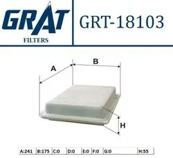 Hava Filtresi-(Toyota: Corolla 07 > 12-Corolla 13 > 1.33-1.4-1.6 VVTI / Auris 07 > / Avensis 09 > 12 Rav-4 12 > 2.0 Vvt-I Verso 09 > 1.6 Benzinli)