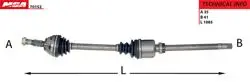 Aks Sağ Abssız (Peugeot: Boxer Citroen: Jumper Fiat: Ducato 18Q)