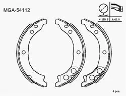 El Fren Balata (Fiat: Ducato 02-/ Peugeot: Boxer / Citroen: Jumper 02 -)
