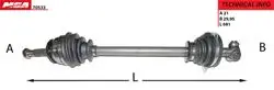 Aks Komple Sol Logan Sandero 1.4 K7j