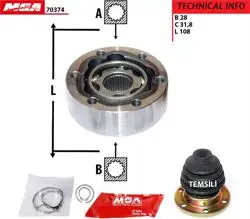 Ic Aks Kafası (VW Caddy 04-Golf 03-Passat 06-Polo 10 -)