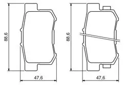 Balata Fren Arka-(Honda: CRV 02 > 06 / Accord: 03 > 08)