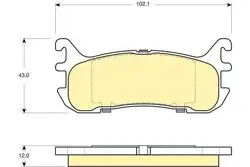 Balata Fren Arka-(Mazda: 323-Lantis 96 > 98 1.8 16V)