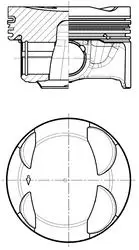 Piston VW 1.5 TSI Golf Arteon Daca-Dpba 74.51mm