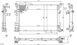 Su Radyatörü Brazing Mercedes 117-246-176-242-156 / Otomatik / 12-15