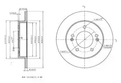Fren Disk Arka 258-5 (Hyundai: Ix20 11-14 / Kia: Venga 10-14)