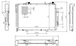 Su Radyatörü Brazing (Mercedes Benz CLK (C208) 200 / 230 97-02, CLK (A208) 200 / 230 00-02 (Ma)