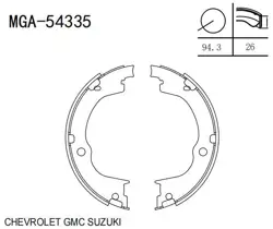 Kampana Balata Chevrolet Captiva C100 2006-2012