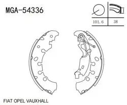 Kampana Balata Fiat Grande Punto 199 2005-2012
