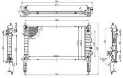 Su Radyatörü Brazing Opel Mokka / Mokka X 1.4 12-Chevrolet Trax At