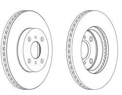 Fren Disk Ön Hava Kanallı 255-4 (Toyota: Yaris 06-13)