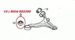 Burc Salıncak Alt-(Sac-Ön)-(Honda: Civic 01 > 06 / CRV 02 > 06)