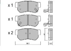 Balata Fren Arka-(Hyundai: Getz 02 > 10)
