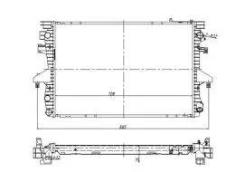 Su Radyatörü Brazing Volkswagen Transporter V (7Ha,7Hh,7Ea,7Eh) 2.5 TDI A-T / M-T 2003-2011