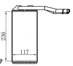 Kalorifer Radyatörü Brazing (Land Rover: Freelander (L314) 1.8 2.0 Td4 2.5 V6 98-06)