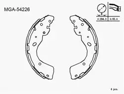 Fren Balata Arka Pabuç (Nissan :Navara 06 > 2Wd 4Wd / Navara 2.3 Dt 15 > / Ford: Ranger 11 >)