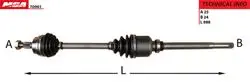 Aks Sağ-(Peugeot: 405 Srı Ym-P306 Em 1.6-1.8-1.9 Benzinli Xud9)