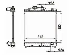 Su Radyatörü Brazing Honda Civic 92-00 1.4-1.5-1.6 M / T