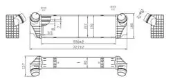 Turbo Radyatörü Brazing 80mm (BMW: 5 (F07,F10,F11) 535D , 6 (F06,F12,F13) 640D , 7)