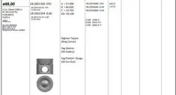 Piston 88.00 mm (0.60) Fiat Ducato 2.3 JTD Iveco Daily 2.3D F1ae0481d (Euro 4)