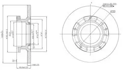 Fren Disk Arka Düz 288-5 (Ford: Tourneo Custom 12-/ Ford: Transit 363 14 -)