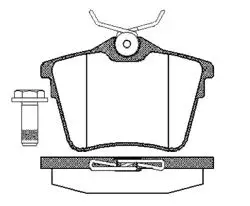 Balata Fren Arka-(Peugeot: 407 2004 > > / 607 2000 > > / Citroen: C5 2001 > >)