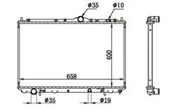 Su Radyatörü Brazing M / T (Volvo :S40-V40 99-03 / Mıtsubıschı:Carisma)
