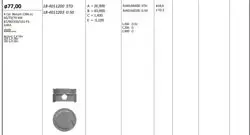 Piston 77.00 mm (Std) Hyundai Accent i20 i30 1.4 16V 09-G4fa (Rıken Segmanlı)