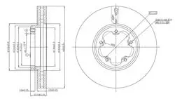 Fren Disk Ön Hava Kanallı 288-5 (Ford: Transit Custom V362 14 -)