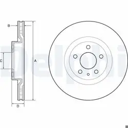 Fren Diski Ön (4D 284mm) 500L 12 -