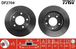 Fren Diski Ön (5D 258mm) Mazda 626 Mx6 92 -