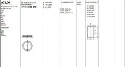 Piston Kit 83.00 mm (Std) Peugeot 305 1.6 Xu5 (Rıken Segmanlı)