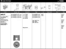 Piston 86.01 mm (Std) Ford Transit V184 Mondeo 2.0Tdcı D5ba (90 Ps) (Rıken Segmanlı)