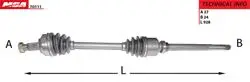 Aks Komple Mıllı Sağ Abssız (Fiat: Scudo Peugeot: Expert-806 Citroen: Jumpy 1.9D)