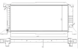 Su Radyatörü Brazing (Ford: Transit 97-01 32mm Uzun Tip) 692×322×32