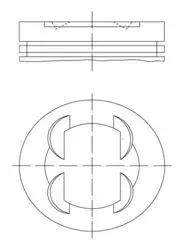 Piston 73.40 mm (+ 0.50) Opel Astra J Corsa D Adam Chevrolet Aveo 1.4 8V 08-A14xer A14xel