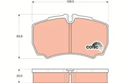 Fren Disk Balata Arka Transit V347 Jumbo 3,2 TDCI 200Ps 2007-2014 Arka Çift Teker
