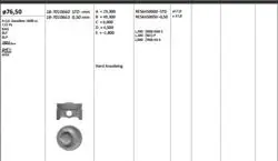 Piston 76.51 mm (Std) Volkswagen Passat 1.6 FSI Blf Blp Bak (Rıken Segmanlı)