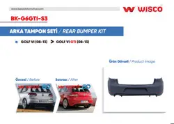 Tampon Seti Arka VW Golf 6 Gtı 08-13