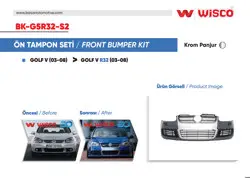 Tampon Seti On Krom Panjurlu VW Golf 5 R32 04-08