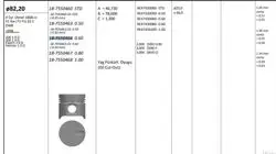 Piston 82.20 mm (0.60) Peugeot Parner Expert Fiat Scudo Citroen Berlingo Jumpy 1.9D Dw8 Dw8b (Rıken Segmanlı) (0.20 Kısa)