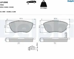 Opel Corsa D 1.3 Dizel 90 Beygir Büyük Tip Fren Balatası