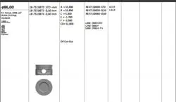 Piston 86.00 mm (Std) Peugeot P306 P306 Gtı Citroen Xsara 2.0 16V Xu10j4rs (Rıken Segmanlı)