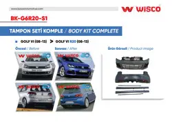 Tampon Seti Komple (On-Arka-Yan) VW Golf 6 R20 08-13